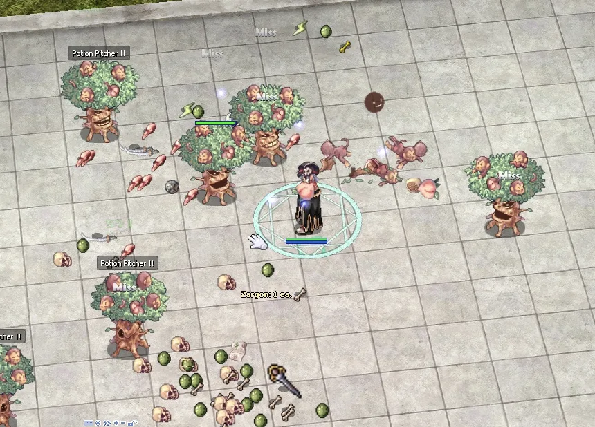 A wave of monsters closing in across the Endless Wave arena